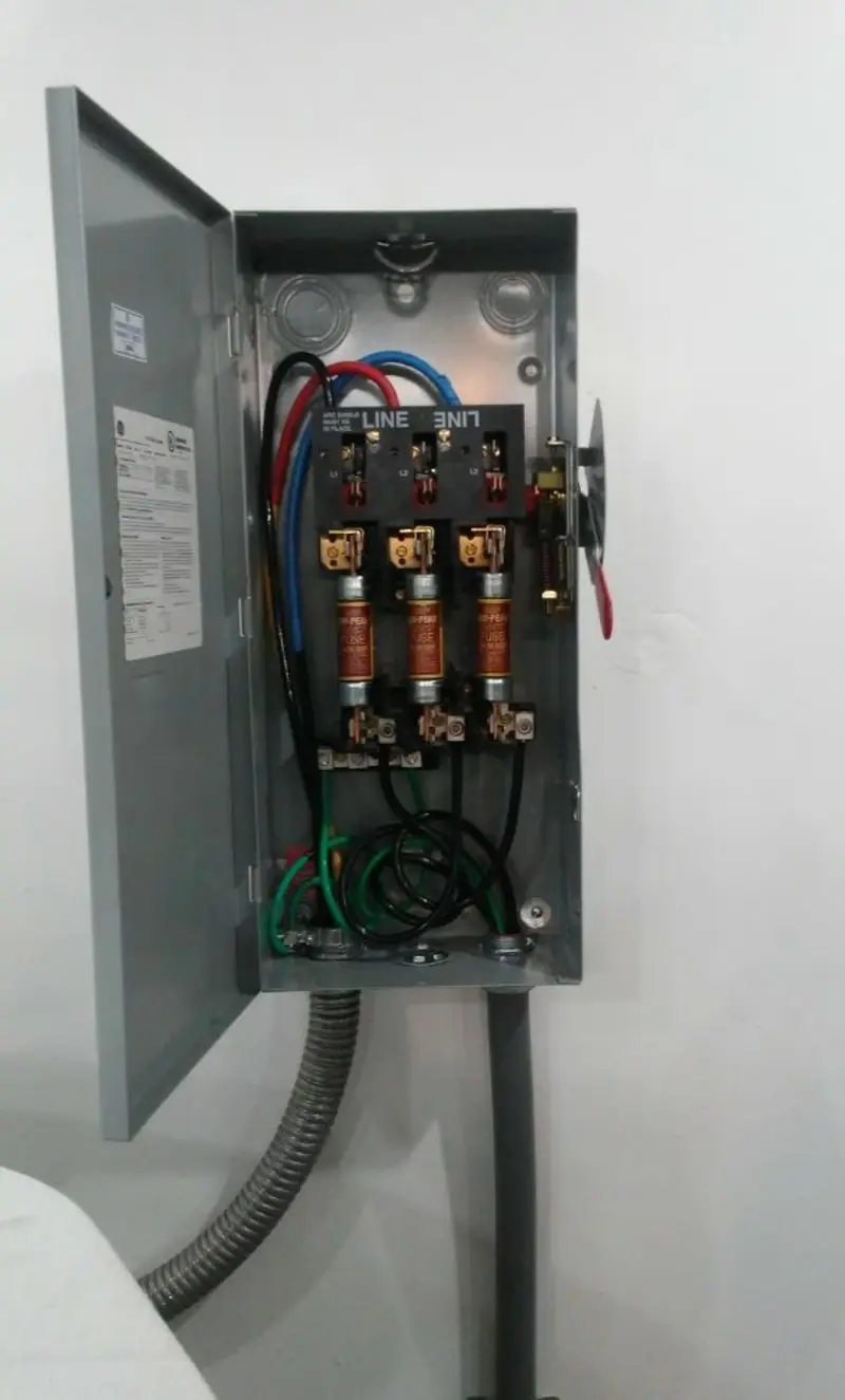 Three-phase disconnect switch installed for Electrical Wiring & Rewiring in Lanham