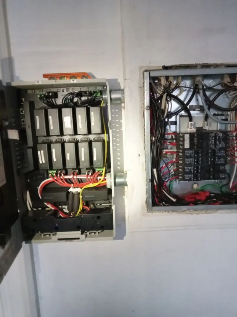 Electrical panel upgrade completed for Security Camera Wiring in Lanham